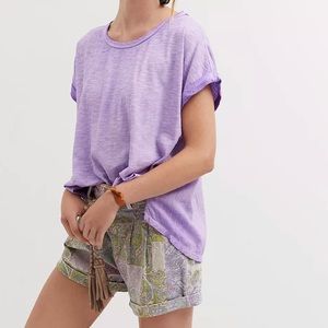 Anthropologie Pilcro Washed Tee in Purple